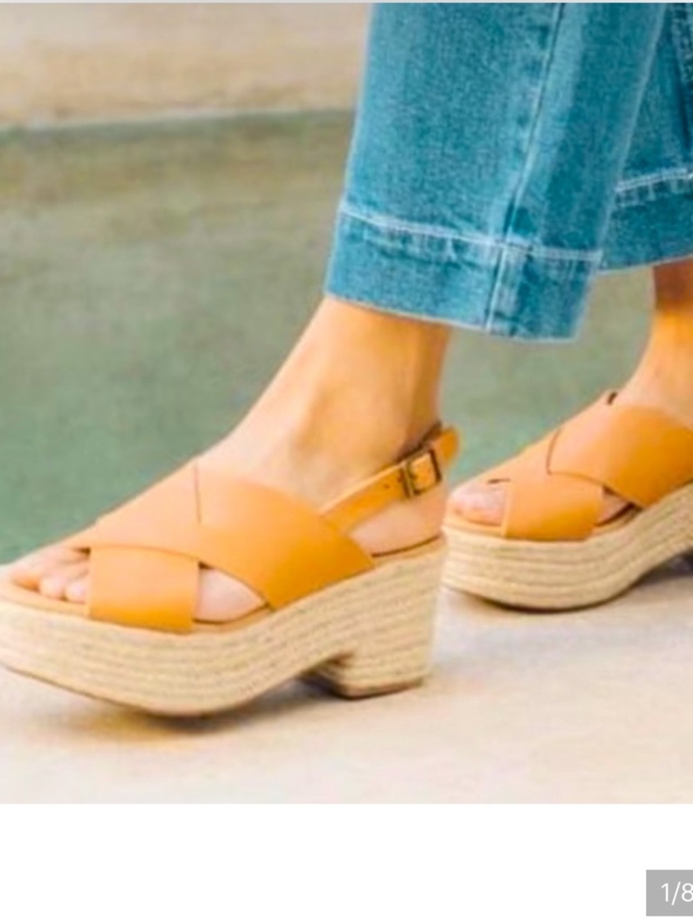 Soludos Tan Espadrille Wedge Sandals